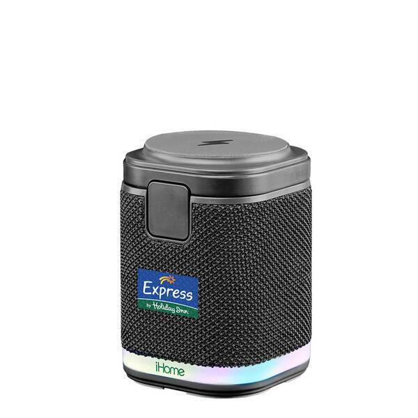 iHome® Dual Wireless Charging Stand w/ Bluetooth Speaker