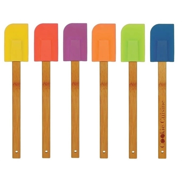 Silicone Spatula with Bamboo Handle, 11-3/4"