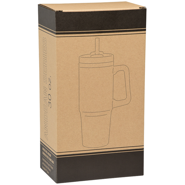 Andean Double Wall Vacuum Insulated Tumbler w/ Straw, 30oz.