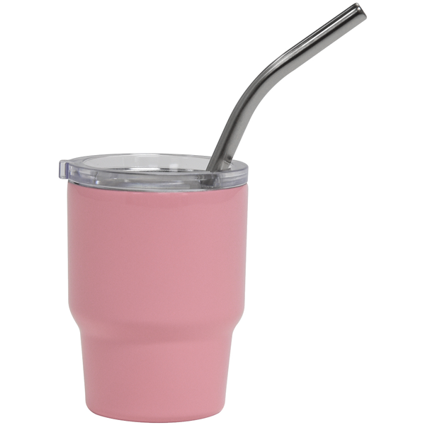 Mini Mate Stainless Steel Tumbler w/ Straw, 3oz.