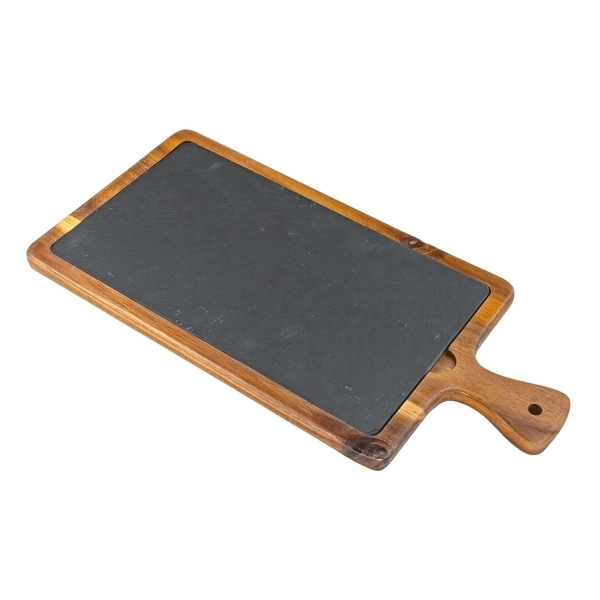 Large Flair Acacia Wood/Slate Cutting Board
