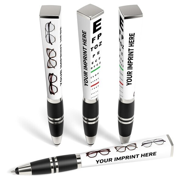 Eye Doctor Design Square Pen™ With Stylus