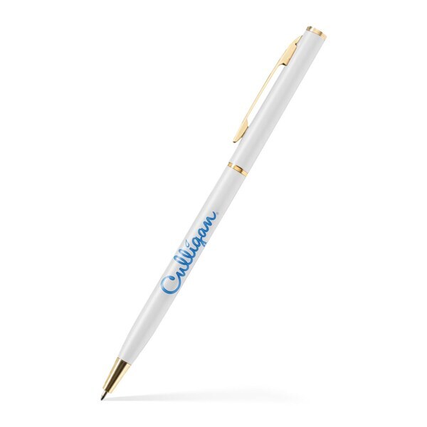 Slim Metal Gold Twist Pen