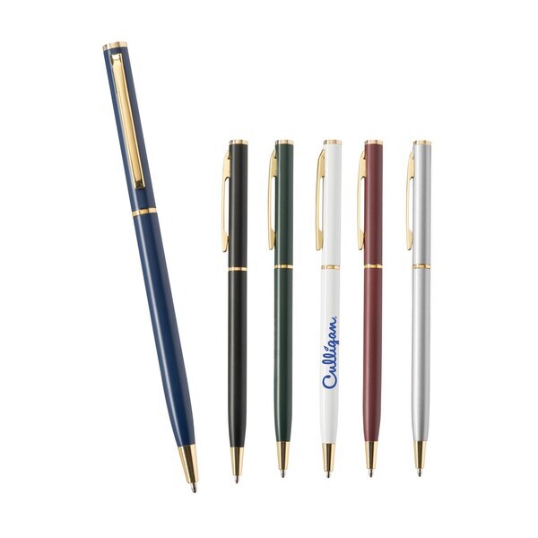Slim Metal Gold Twist Pen