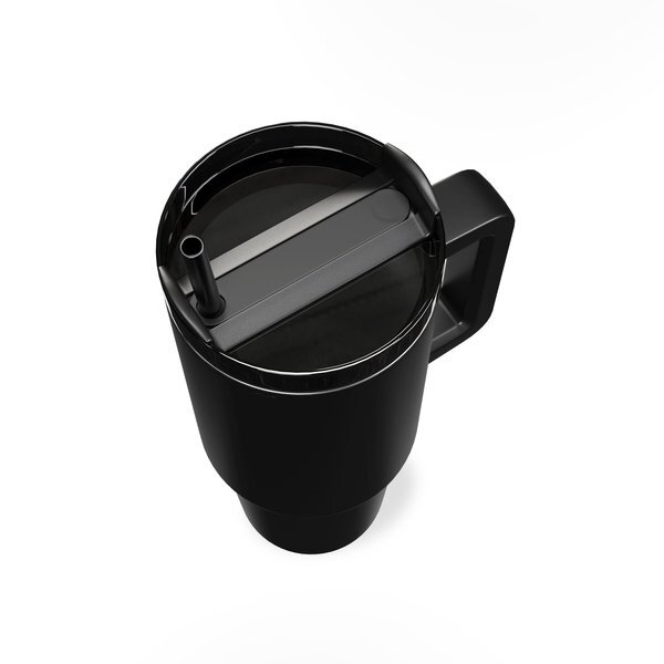 Happy Camper Stainless Steel Mug w/ Straw, 40oz.