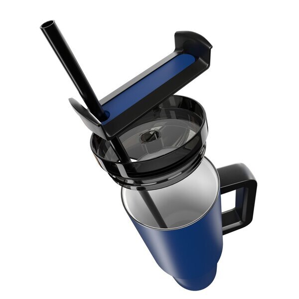 Happy Camper Stainless Steel Mug w/ Straw, 40oz.