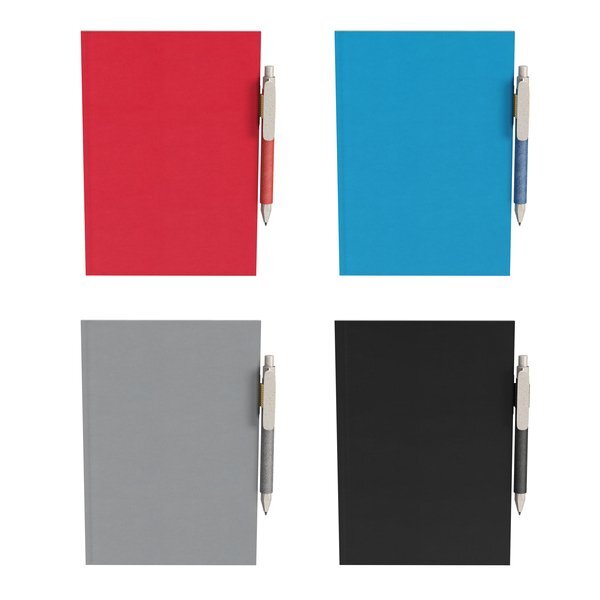 Eco All Day Bound Notebook & Pen, 6" x 9"