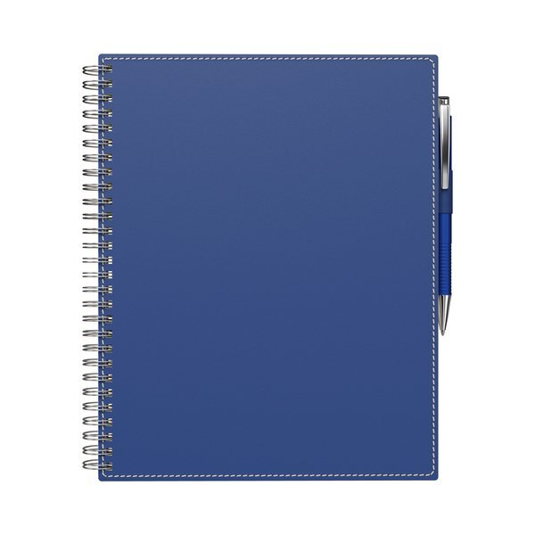Bradford Spiral Bound Notebook & Pen, 8" x 10"