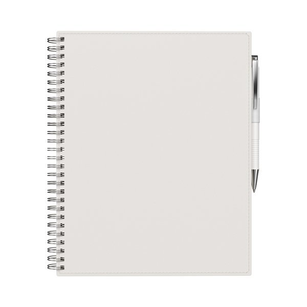 Bradford Spiral Bound Notebook & Pen, 8" x 10"
