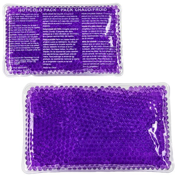 Rectangle Large Aqua Pearls™ Full Color Hot & Cold Pack