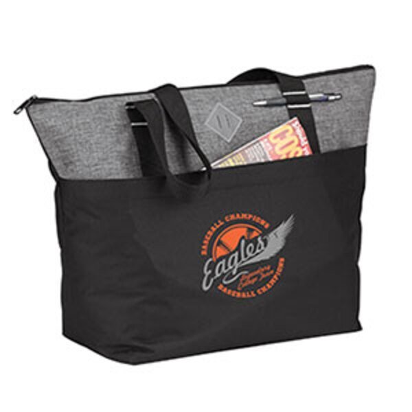 Heather 600D Polyester Travel Tote