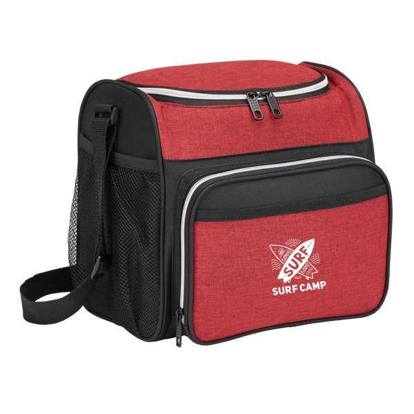 Heather 600D Polyester 12-Can Cooler