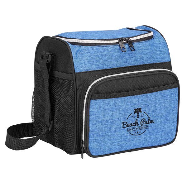 Heather 600D Polyester 12-Can Cooler