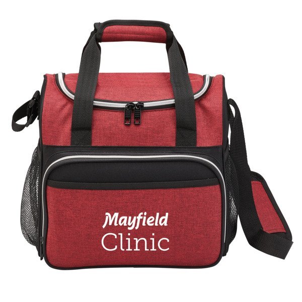 Heather 600D Polyester 24-Can Cooler