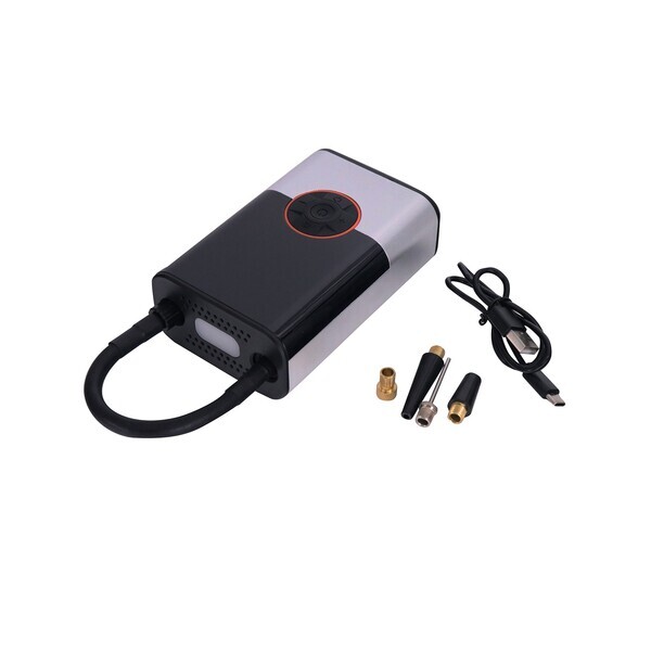Portable Tire Inflator with Light & Power Bank