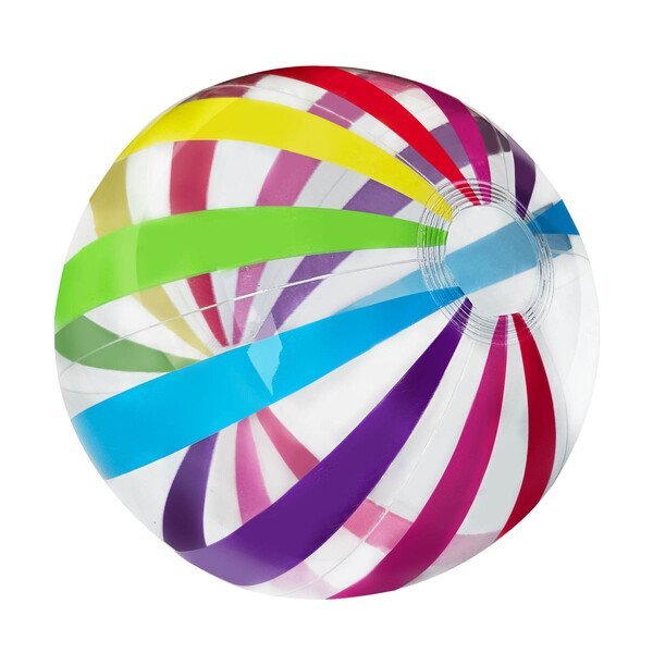 Multi-Color Striped Beach Ball, 16"