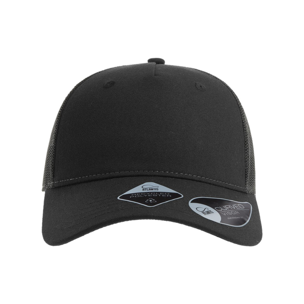 Atlantis® Sustainable Five-Panel Recycled Poly Twill Trucker Cap