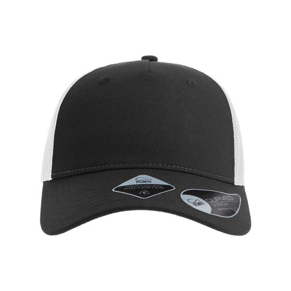 Atlantis® Sustainable Five-Panel Recycled Poly Twill Trucker Cap