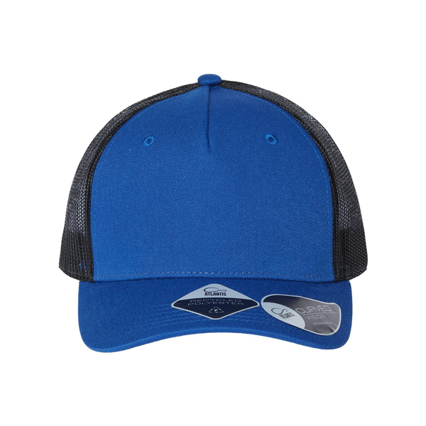 Atlantis® Sustainable Five-Panel Recycled Poly Twill Trucker Cap