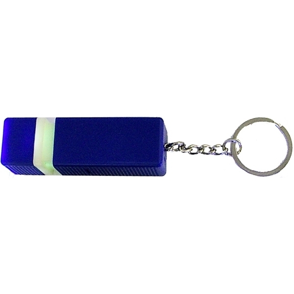 Square Shape LED Flashlight Key Chain