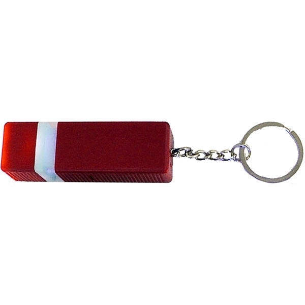 Square Shape LED Flashlight Key Chain