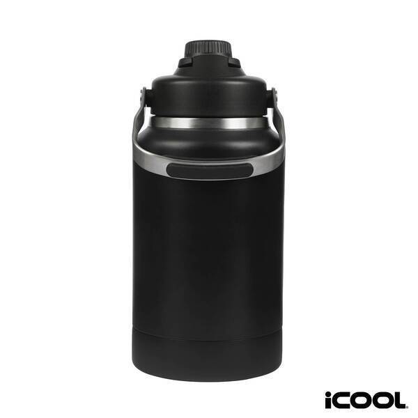 iCOOL® Mariposa Double Wall Stainless Steel Jug w/ Bowl, 64oz.