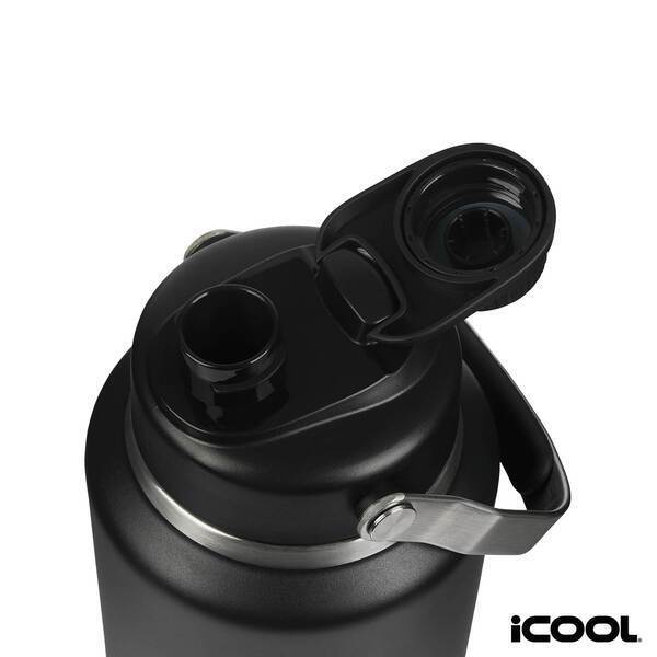 iCOOL® Mariposa Double Wall Stainless Steel Jug w/ Bowl, 64oz.