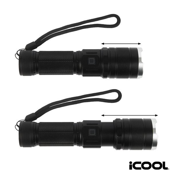 iCOOL® Telluride Rechargeable 480-Lumen Aluminum Tactical Flashlight