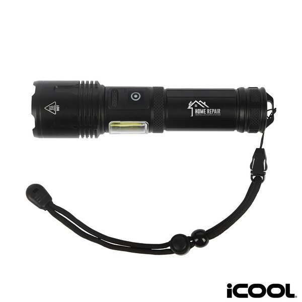 iCOOL® Longmont Rechargeable 1000-Lumen Aluminum Tactical Flashlight