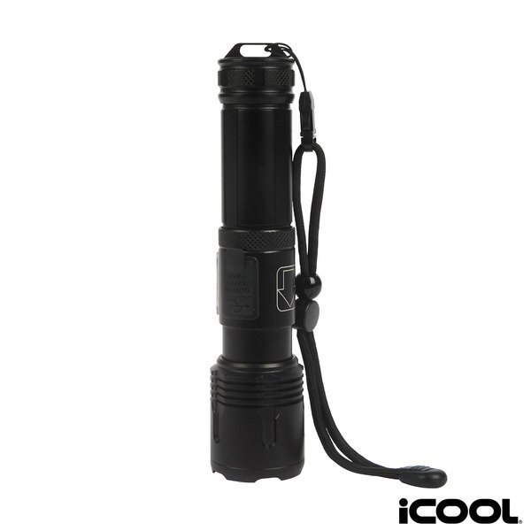 iCOOL® Longmont Rechargeable 1000-Lumen Aluminum Tactical Flashlight