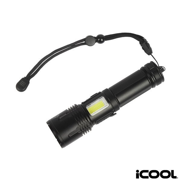 iCOOL® Longmont Rechargeable 1000-Lumen Aluminum Tactical Flashlight