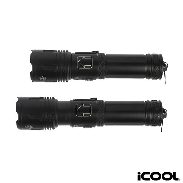 iCOOL® Longmont Rechargeable 1000-Lumen Aluminum Tactical Flashlight