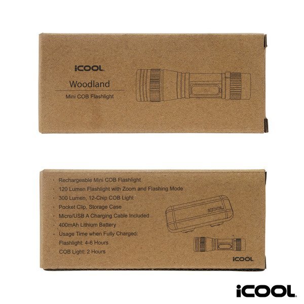 iCOOL® Woodland Mini Rechargeable Tactical Flashlight