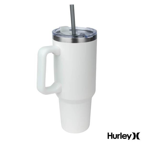 Hurley® Oasis Vacuum Insulated Travel Mug w/ Straw, 40oz.