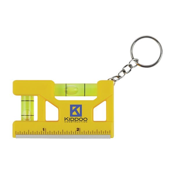 Hank 3" Level & Ruler Key Ring