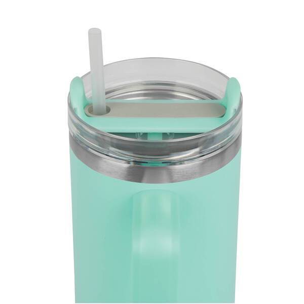 Riley Double Wall Stainless Steel Travel Mug w/ Straw, 40oz.