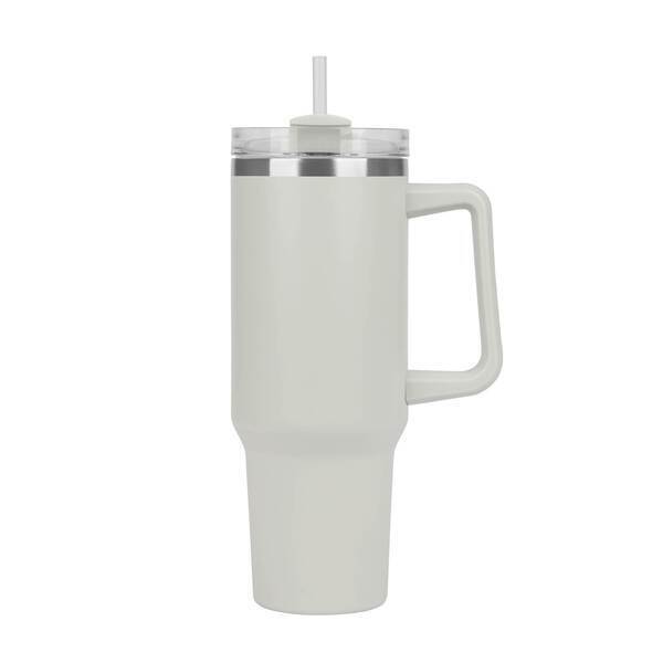 Riley Double Wall Stainless Steel Travel Mug w/ Straw, 40oz.