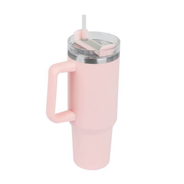 Riley Double Wall Stainless Steel Travel Mug w/ Straw, 40oz.