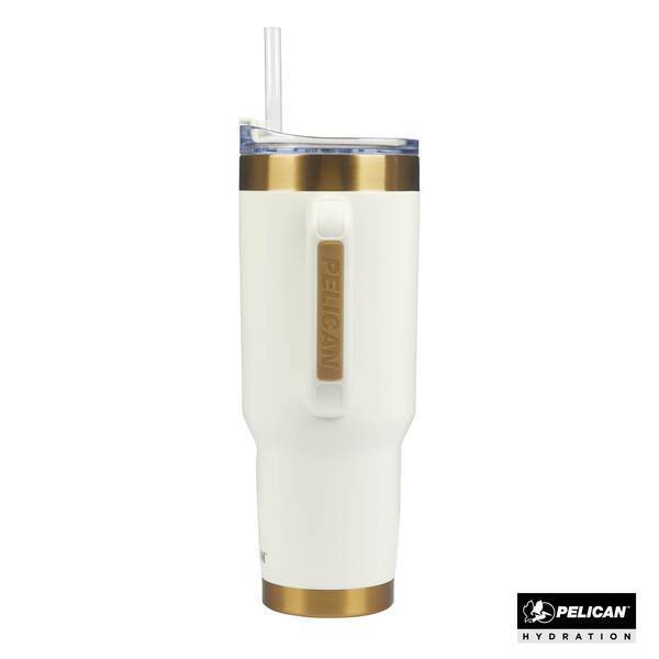 Pelican™ Porter Double Wall Stainless Steel Travel Mug w/ Straw, 40oz.