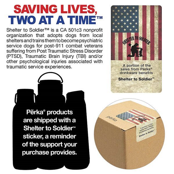 Perka® Tristan Single Wall Stainless Steel Sport Bottle, 34oz.