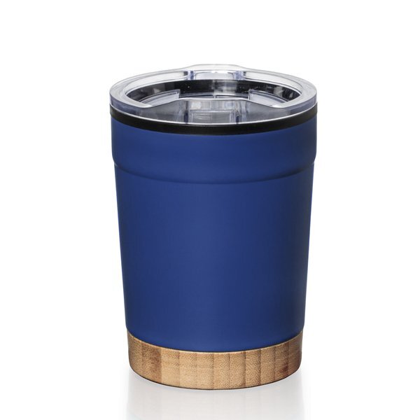 Eduardo Double Wall Stainless Steel Tumbler with Bamboo Base, 12oz.
