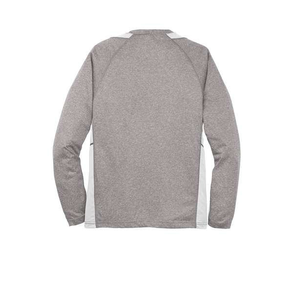 Sport-Tek® Heather Colorblock Contender™ Long Sleeve Performance Tee