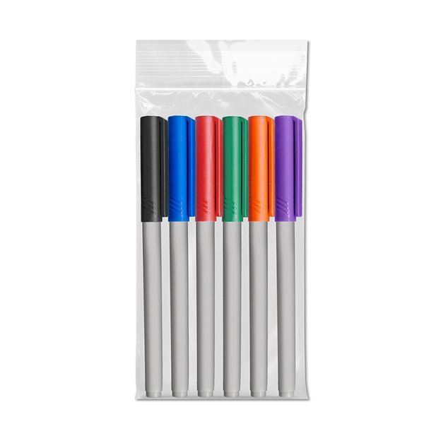 Fine Tip 6 Pack Permanent Marker