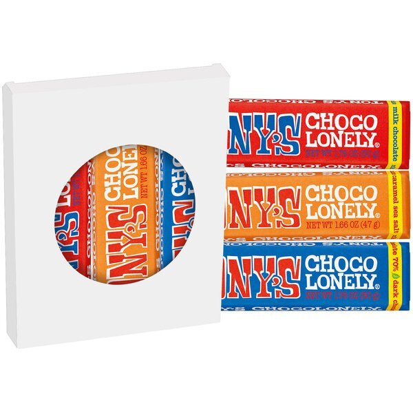 Tony's Chocolonely® Bars in Round Window Box