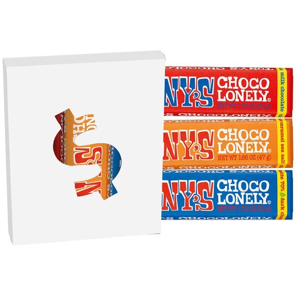Tony's Chocolonely® Bars in Dollar Sign Window Box