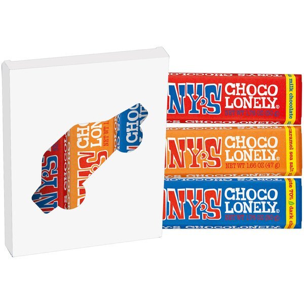 Tony's Chocolonely® Bars in Car Window Box