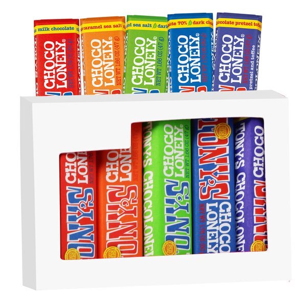 Tony's Chocolonely® Rainbow Taste Pack in Standard Window Box