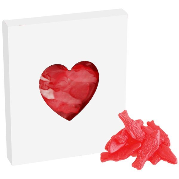 Swedish Fish in Heart Window Box