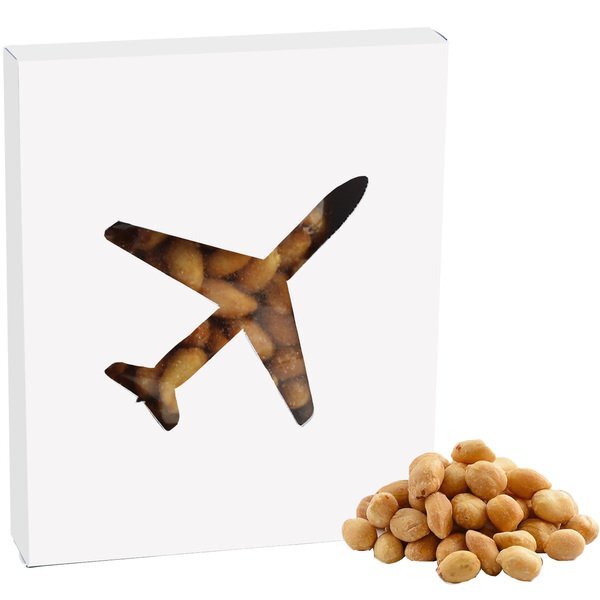 Honey Roasted Peanuts in Plane Window Box