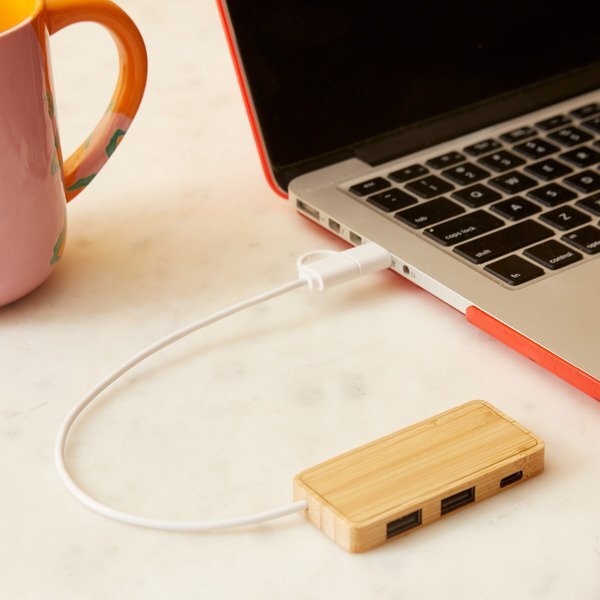 Douglas Bamboo Dual USB Hub